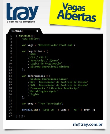Tray contrata Desenvolvedor Front-End