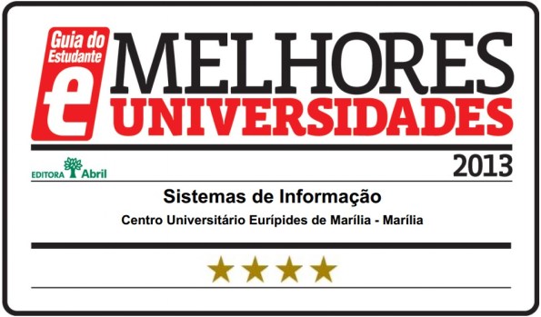 Sistemas de Informação do Univem recebe Selo de Qualidade no Guia do Estudante 2013
