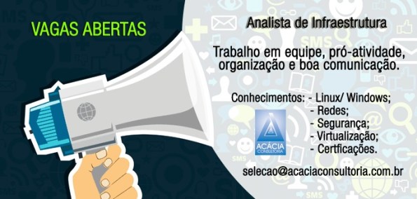Acácia contrata Analista de Infraestrutura