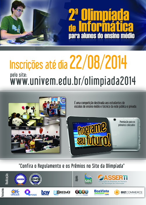 2ª Olimpíada de Informática para Alunos do Ensino Médio