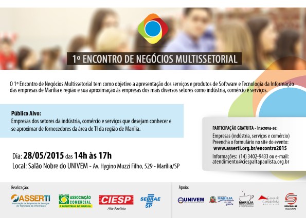 Convite 1º Encontro de Negócios Multissetorial