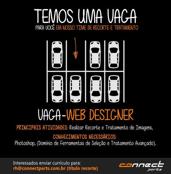 Connect Parts tem vagas para Front End e Web Designer
