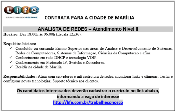 Analista de Redes N2